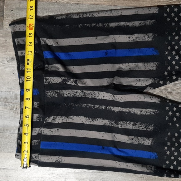 Lularoe thin blue line tall and curvy leggings - Picture 3 of 5